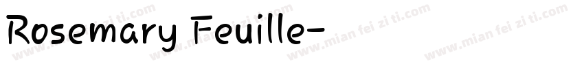 Rosemary Feuille字体转换